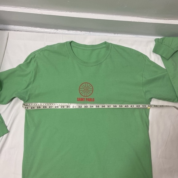 SAINT PABLO,TOUR,GREEN,LONG SLEEVE, MEN’S T-SHIRT. Chest-44 Inches - Picture 4 of 13